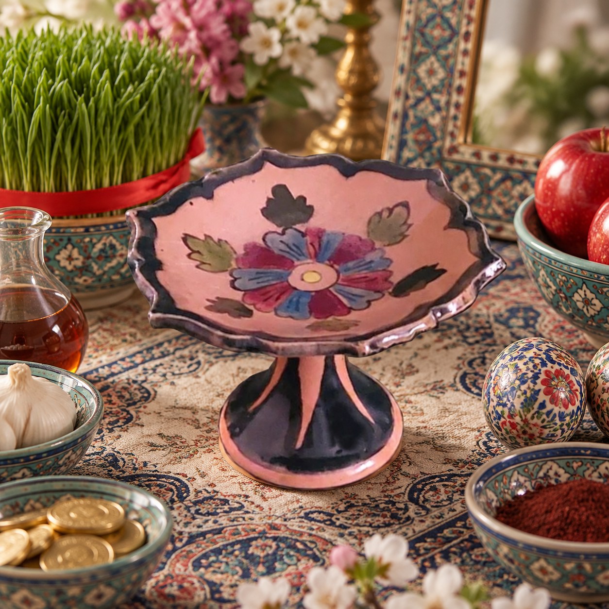 شیرینی خوری سفالی لب بریده کد 13