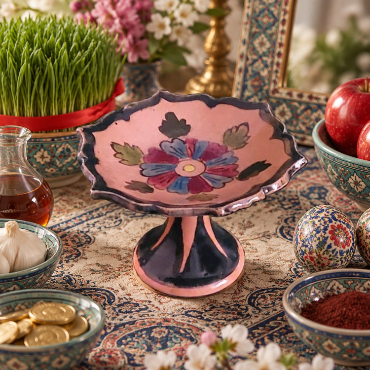 شیرینی خوری سفالی لب بریده کد 13