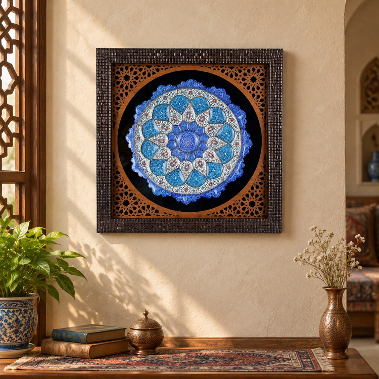 تابلو ۲۵ سانتی مشبک میناکاری