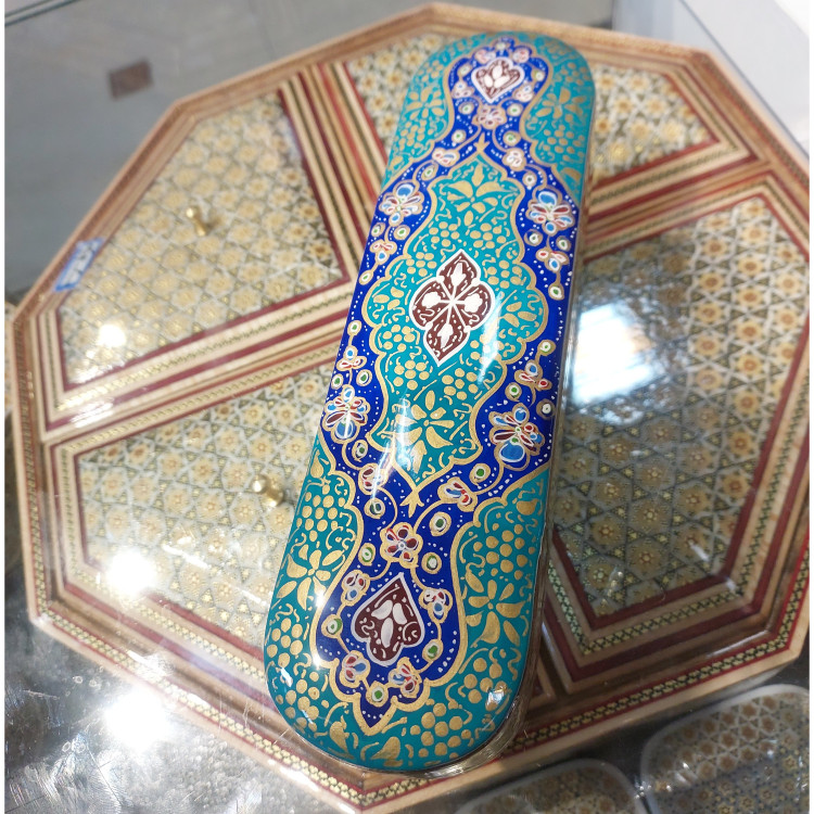 قلمدان کشویی خاتم تمام تذهیب