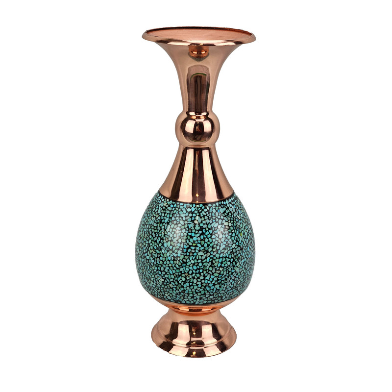 گلدان ۲۵ سانتی فیروزه کوبی