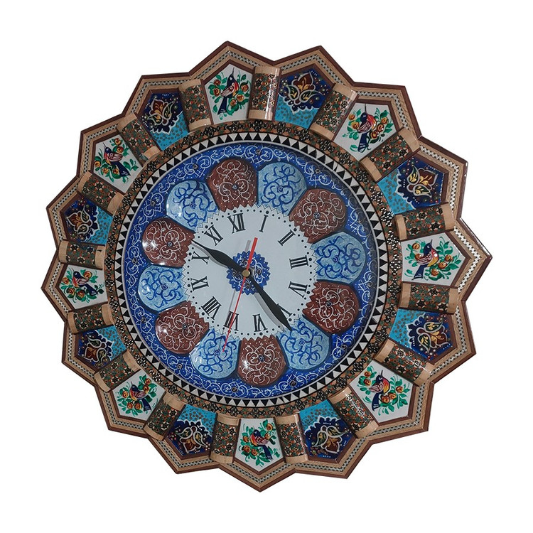ساعت دیواری خاتم کاری کد 25