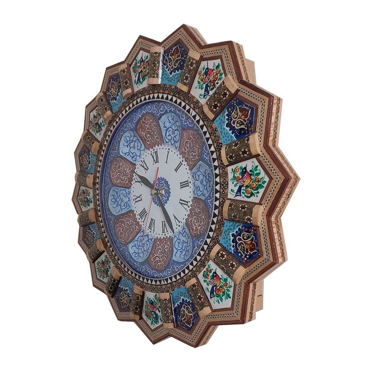ساعت دیواری خاتم کاری کد 25