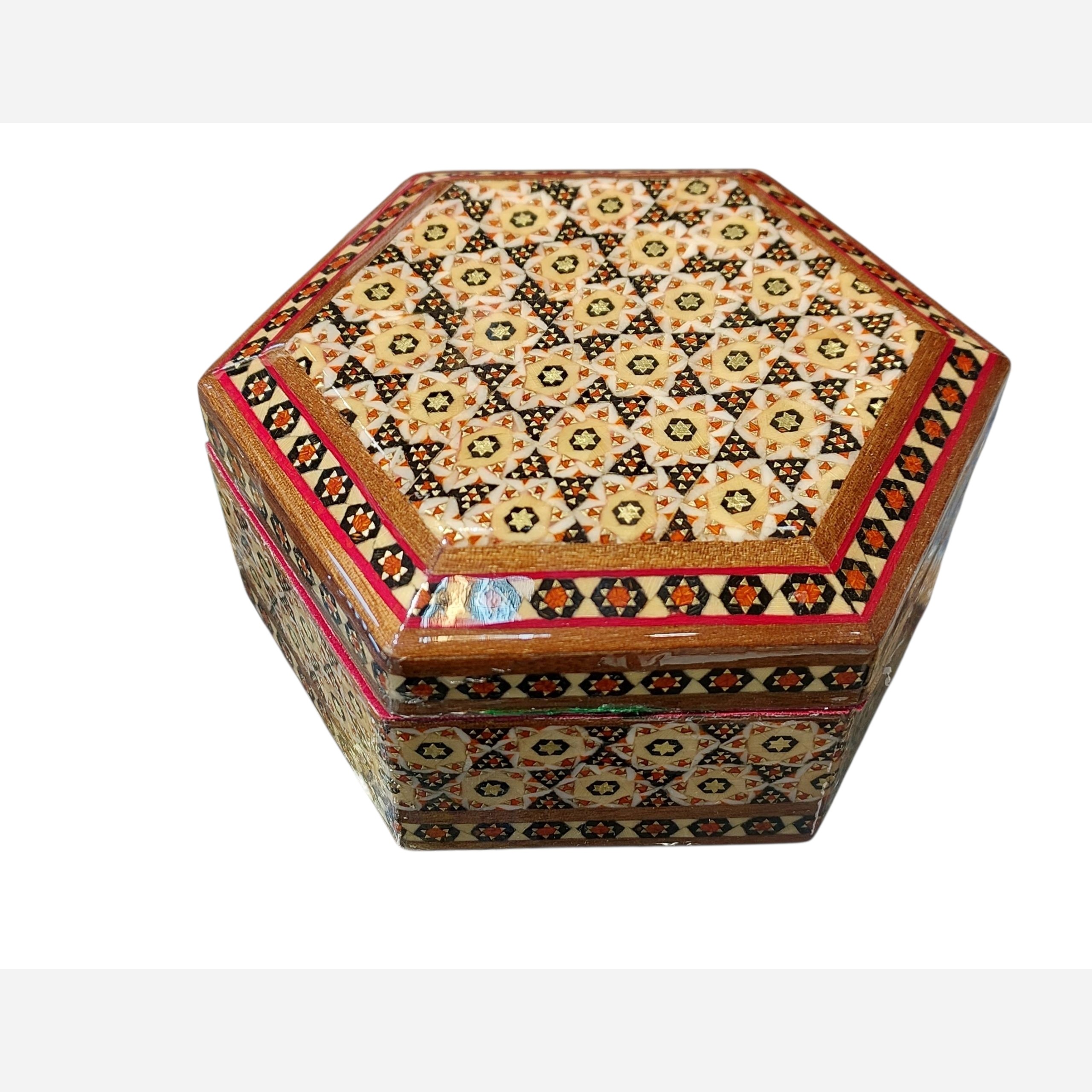 جعبه جواهرات خاتم کاری کد 002