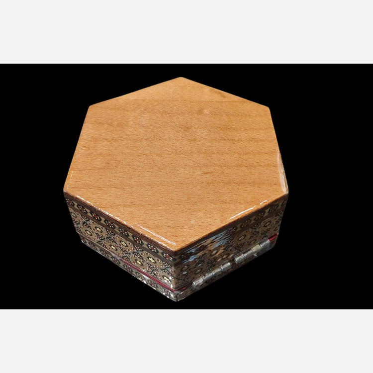 جعبه جواهرات خاتم کاری کد 002