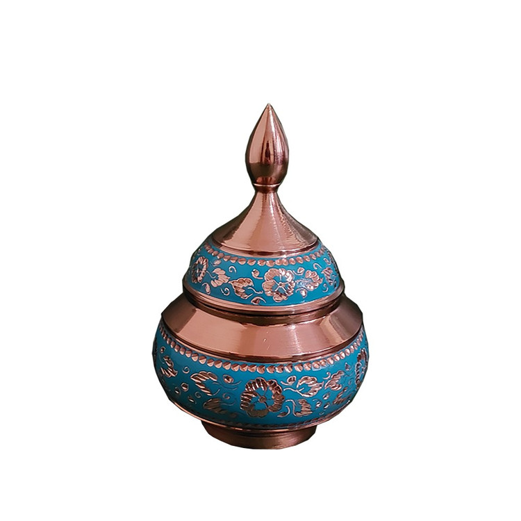 قندان ۱۲ سانتی الماس تراش سبز