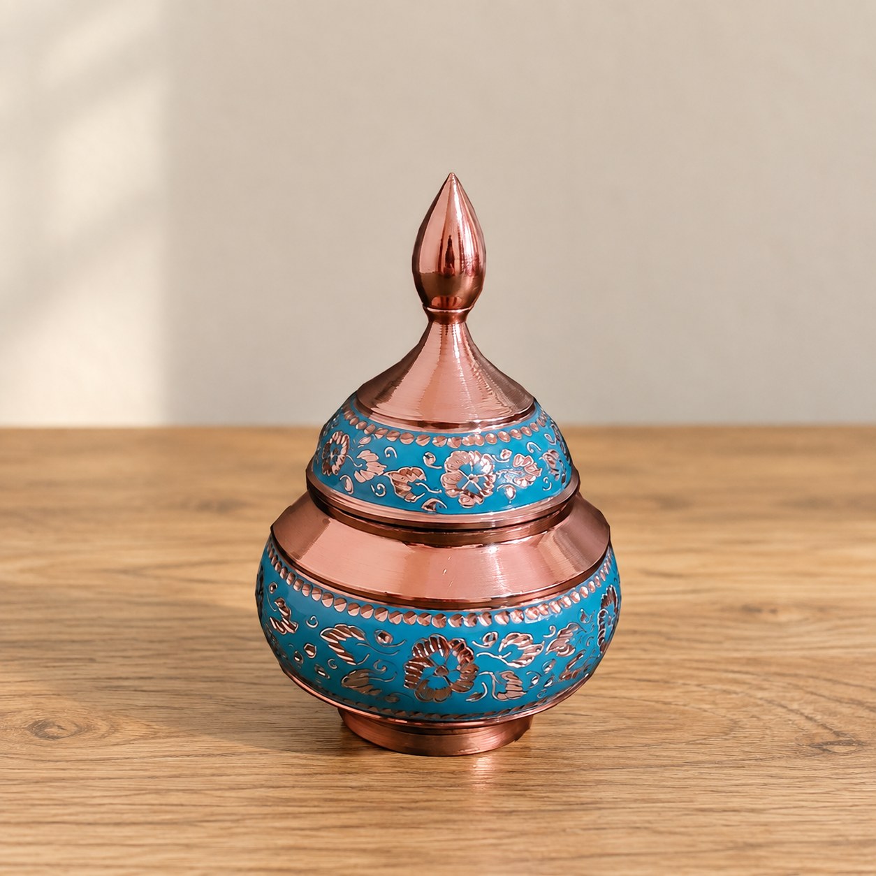 قندان ۱۲ سانتی الماس تراش سبز