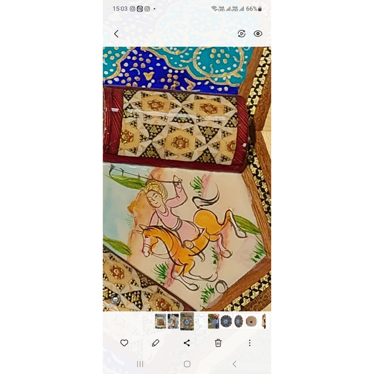 ساعت ۳۰ سانتی خاتم کاری