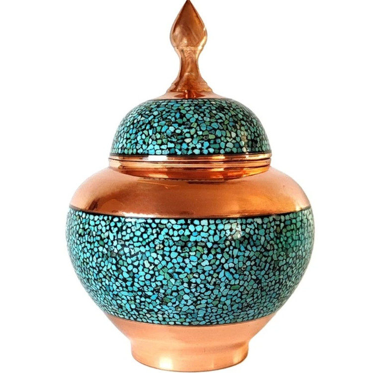قندان ۲۵ سانتی سیبی فیروزه کوب